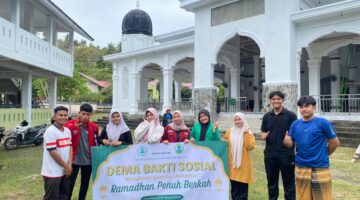 Sambut Ramadhan, DEMA STIS Al-Aziziyah Sabang Gelar Bakti Sosial Bersihkan Sejumlah Masjid