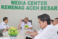 Keterangan Foto: Kakankemenag Aceh Besar H Saifuddin SE. Foto/Humas Kemenag Aceh Besar