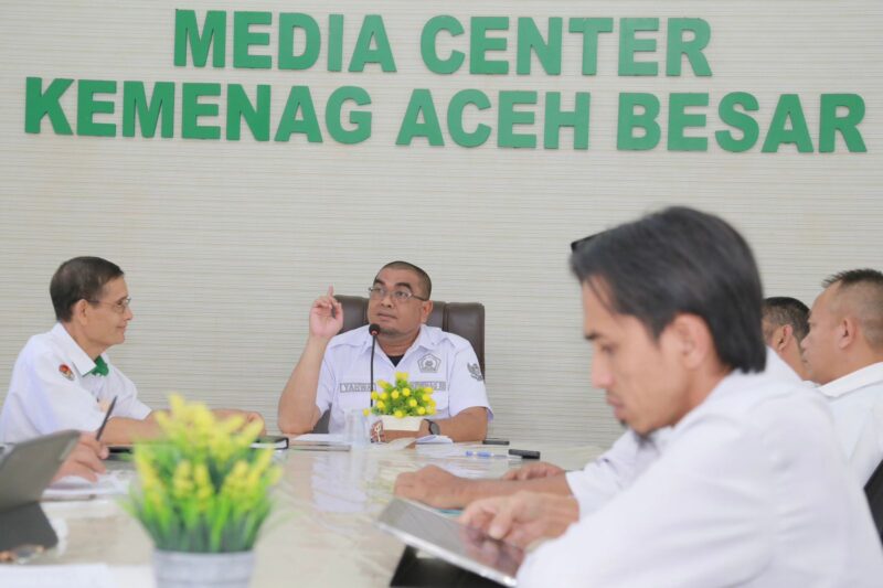 Keterangan Foto: Kakankemenag Aceh Besar H Saifuddin SE. Foto/Humas Kemenag Aceh Besar